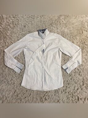Women’s Size 36 White RJ Classics Long Sleeve Horseback Riding Show Shirt